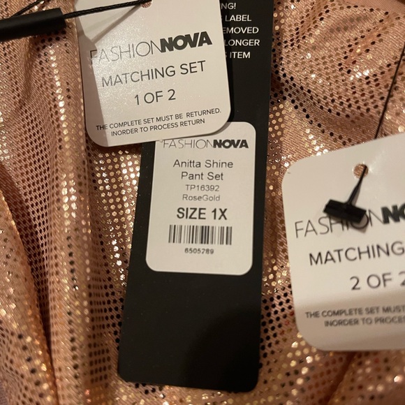 NWT Fashion Nova XL pant set - Picture 2 of 2